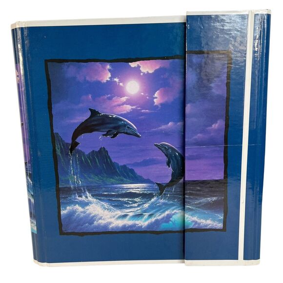 Vintage Dolphins Stuart Hall 3 Ring Binder Notebook 1996 Super RARE OOAK